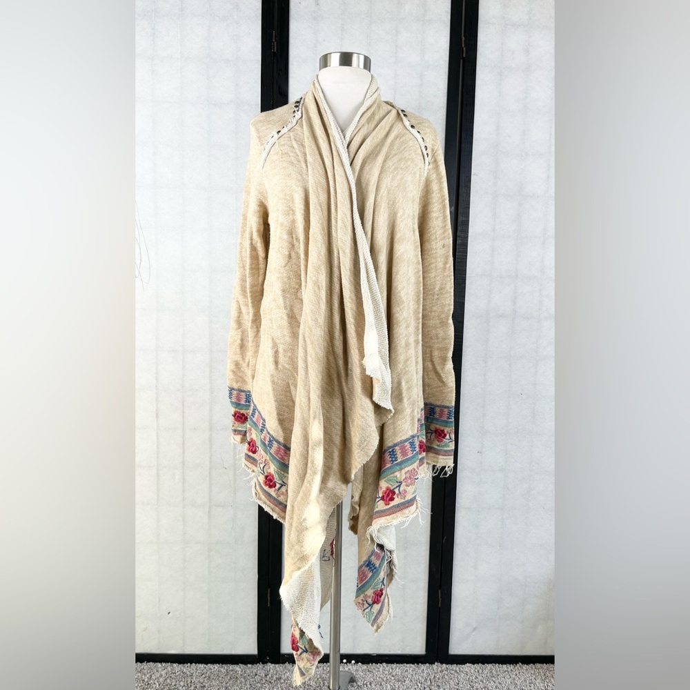 DOUBLE D RANCH jacket Blue and Tan Knit M